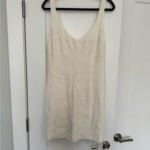 Reformation Cream Mini Dress